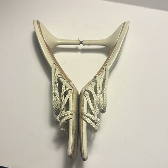 Gucci vintage braided strappy heel size 5B **needs heel posts *can buy on Amazon - Picture 9 of 15